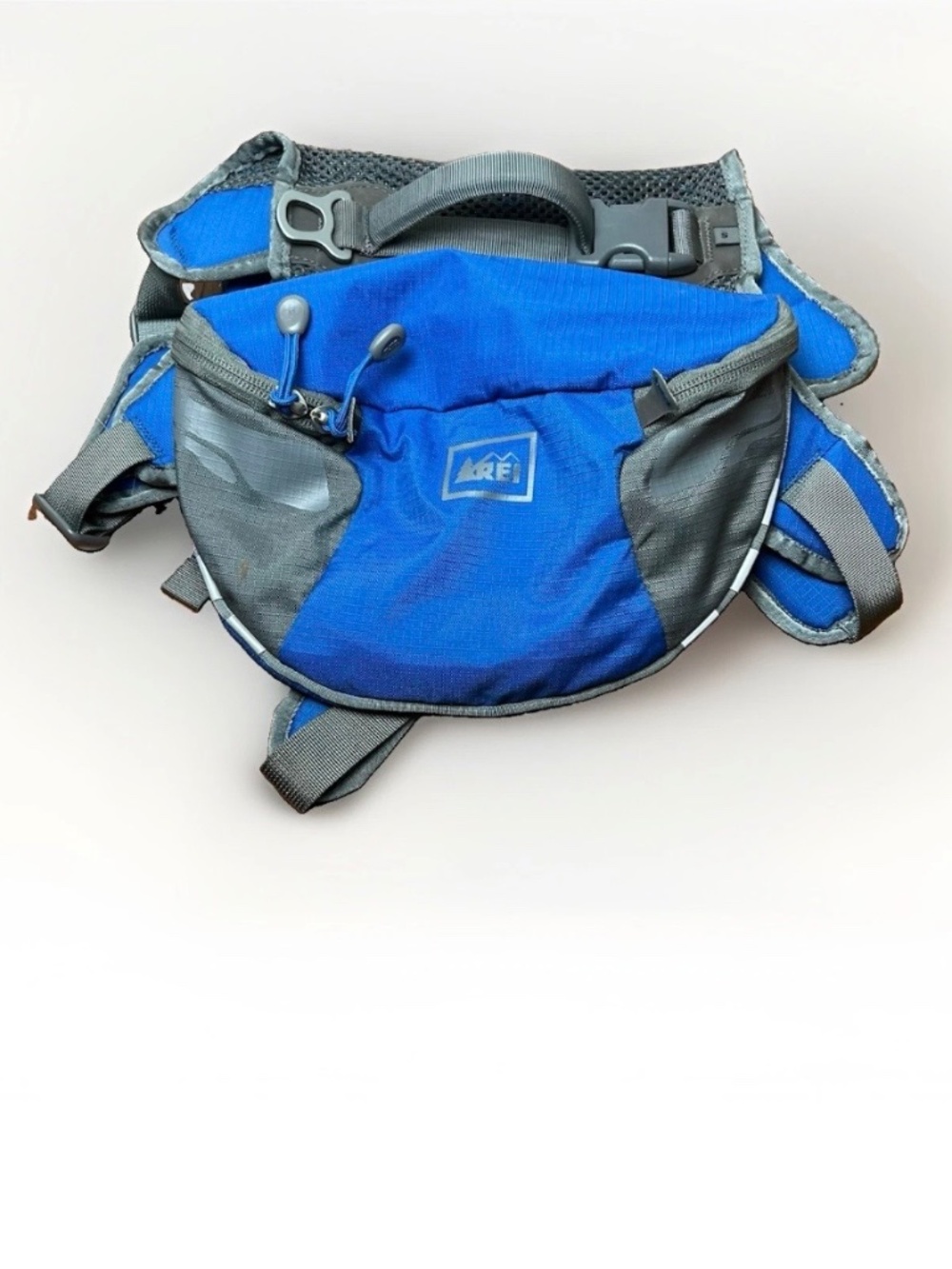 REI Co-op Ultra Dog Pack Hiking Backpack Harness - Blue/Grey - Size Small - Picture 3 of 7